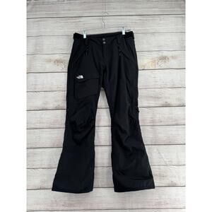 The North Face Hyvent Cargo Snowboard Ski Pants Womens Medium Black Adjustable